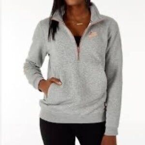 Nike Air Women’s Gray 1/4 Zip Pullover Sweatshirt